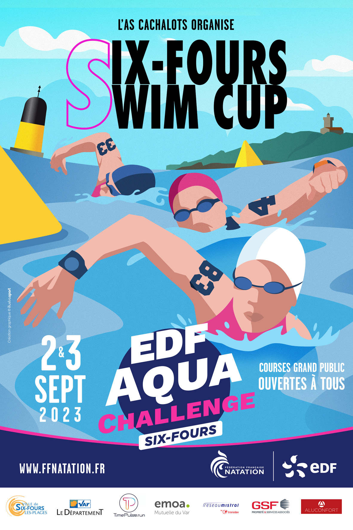EDF Aqua Challenge 2023 : Zoom sur Six-Fours Swim Cup des 2 et 3 septembre à Bonnegrâce (Var)