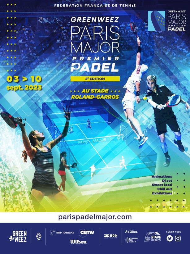 Le Greenweez Paris Major débute le 3 septembre 2023 à Roland-Garros.