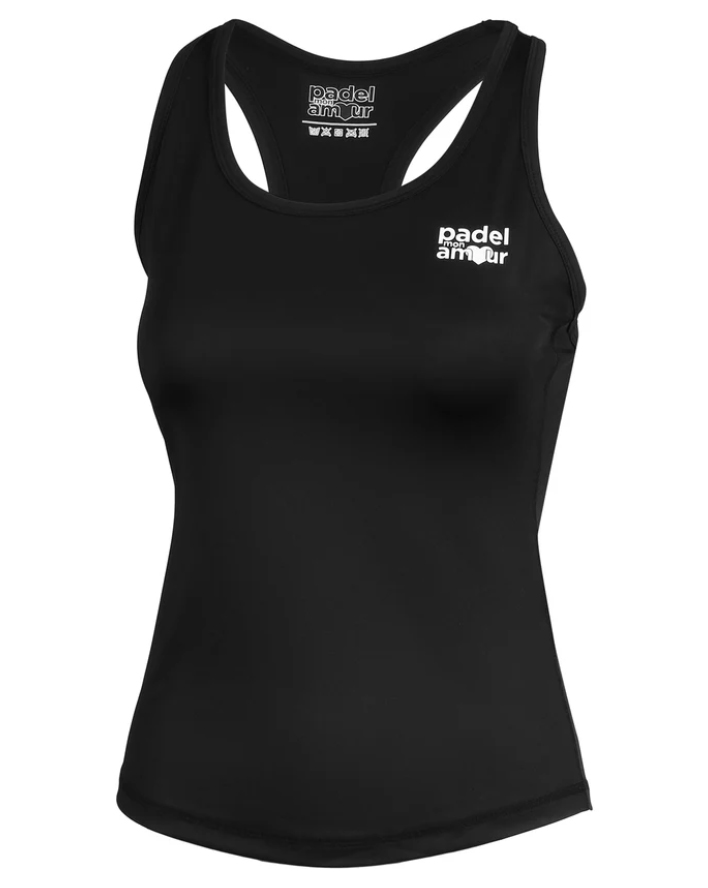 Débardeur noir de sport pour femme