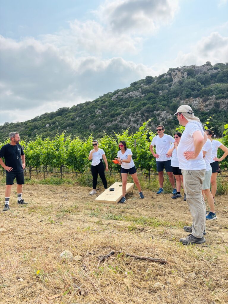 Activité cornhole pour team building