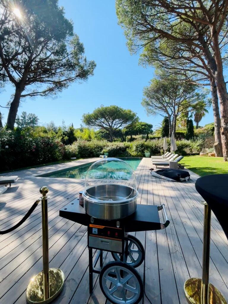 Barbe à papa pour anniversaire à Saint-Tropez
