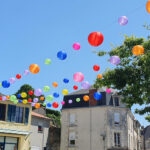 Décoration lampions ville La Châtaigneraie