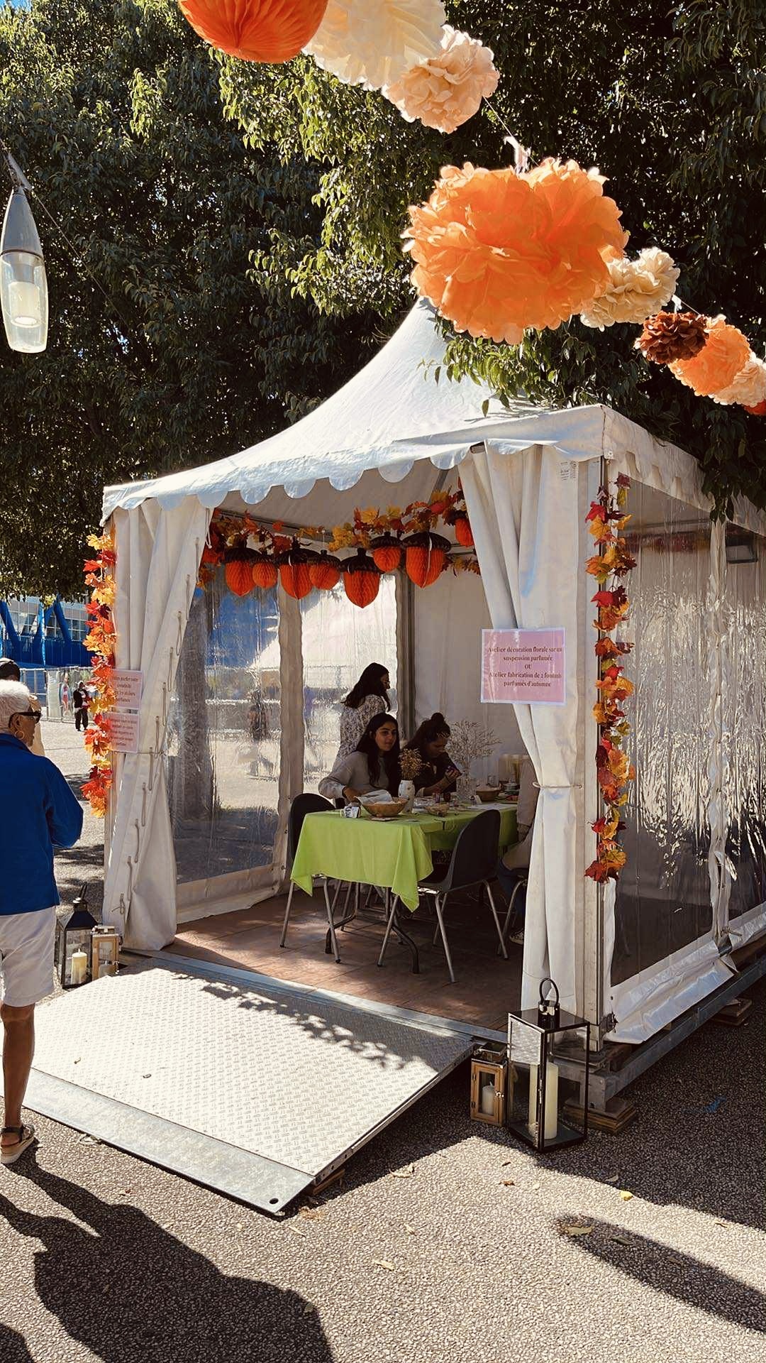 Une décoration automnale pour le marché des Producteurs de Saint-Just à Marseille