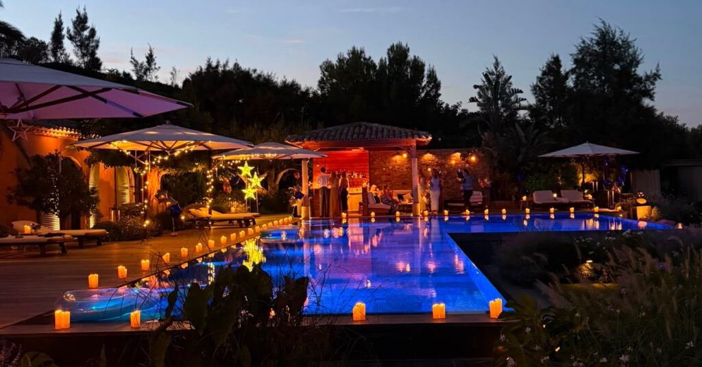 Décoration pour soirée à Saint-Tropez